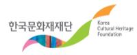 한국문화재재단 로고